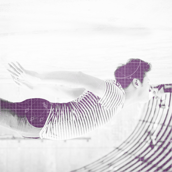 Swimmer #picture #swimmer #photograph #purple #collage