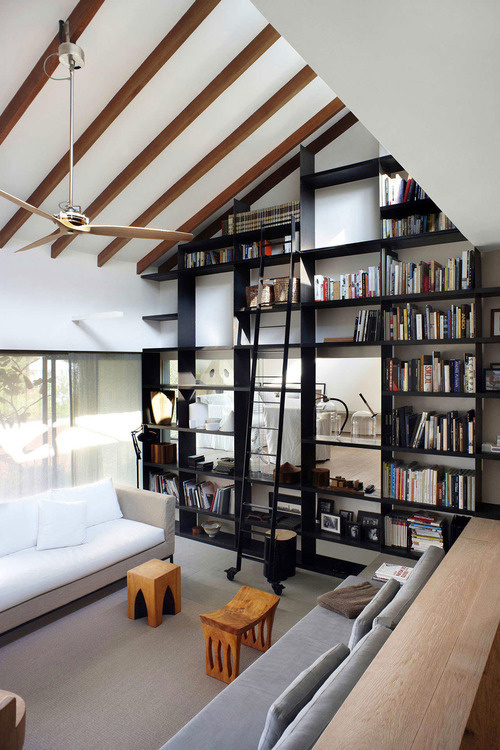 THE FRESH COLLECTIVE #wood #house #black #books