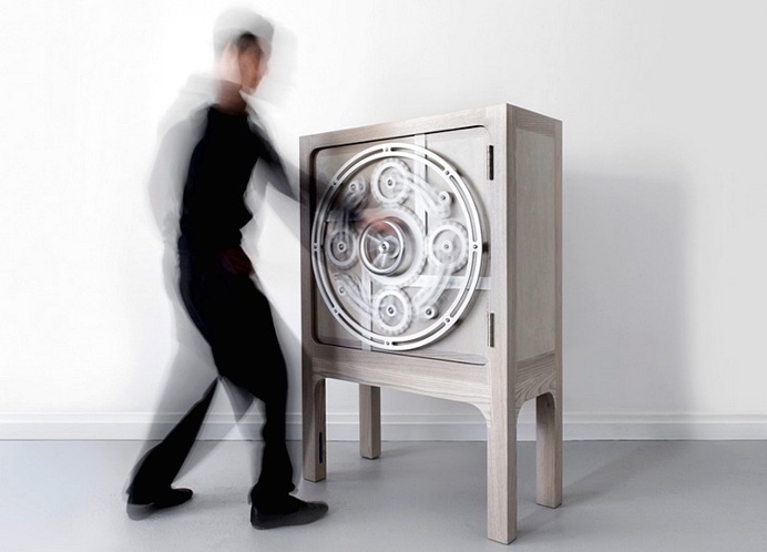 Safe Cabinet – Inspired by Mechanical Bank Vaults