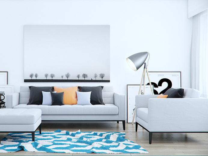Minimal Living room design #interior #design #3d