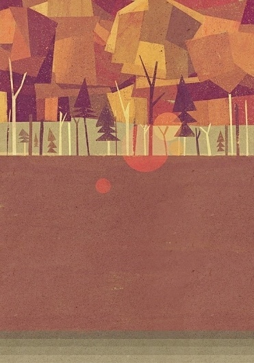 Posters Prints Illustrations / Underground | Matthew Lyons #clear #retro #wood #illustration #vintage #forest #paper