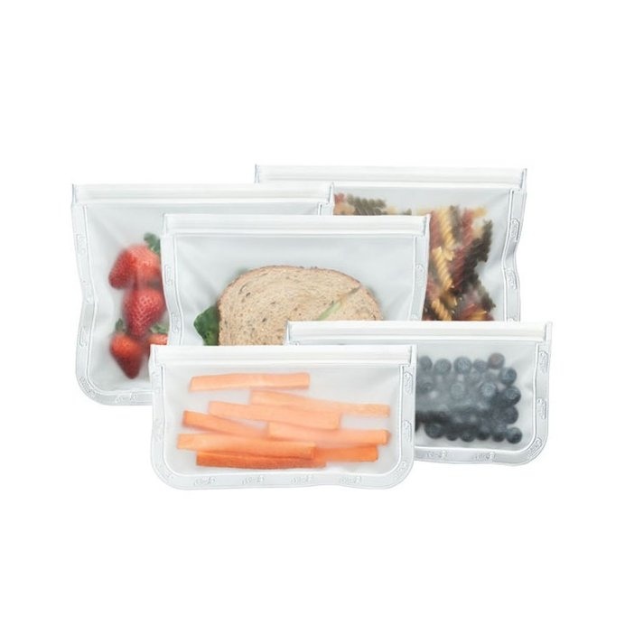 Easily store food with these reusable, strong seal bags. #modern #lifestyle #design #reusable #home #food #product #industrial #bag #style