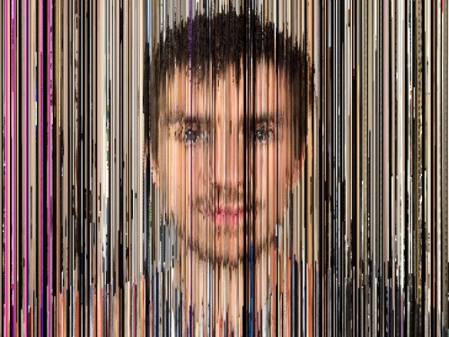 photoviz: " Dylan Mason - Everyday A composite self-portrait merges 5 years of selfies into a single image using a vertical slice from every day. Additional images use slices and median blending techniques to convey individual years between 2011 and...