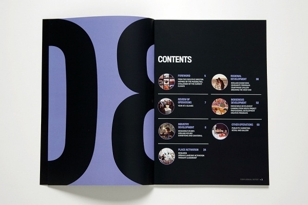 Form Annual Report - Glasfurd & Walker : Concept / Graphic Design / Art Direction : Vancouver, BC #type #layout #design #book