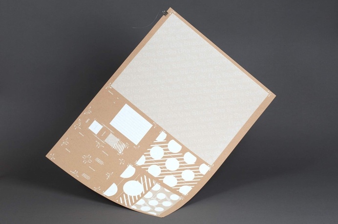 studio una graphic design branding logotype corporate identity germany mindsparkle mag designblog cardboard brown silk screen printing print