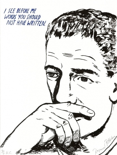 Raymond Pettibon: Untitled (I see before me) #lithograph #pettibon #raymond #art