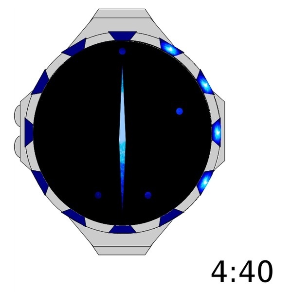 Snowflake Patterned LED Watch #design #futuristic #gadget #industrial #concept #art