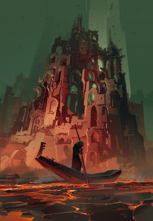 X__X • 死 者 の 顔 • #death #hell #hades #boat