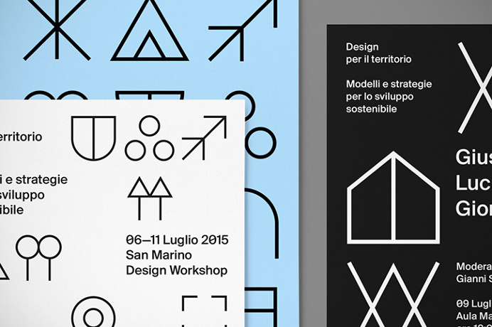 Davide Di Gennaro's symbol-heavy design workshop identity.