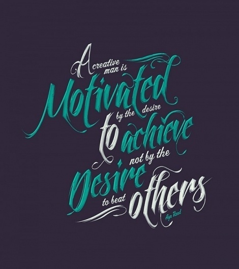 Typcut » Motivate #creative #lettering #design #type #man #typography