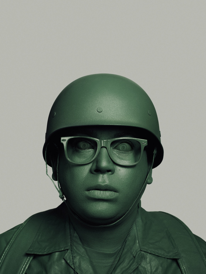 Uniform greeen soldier portrait photography by John Keatley design mindsparkle mag