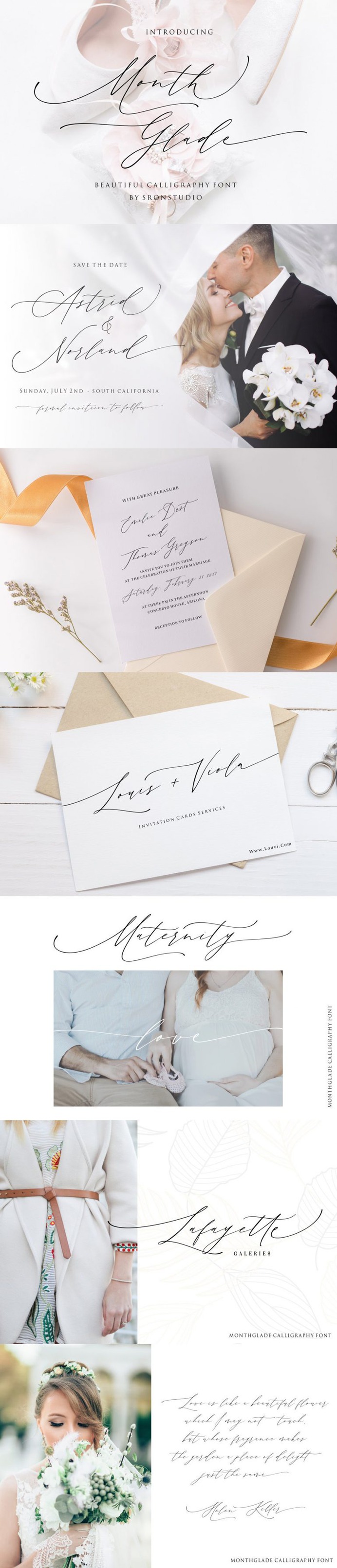 Month Glade – Calligraphy Font