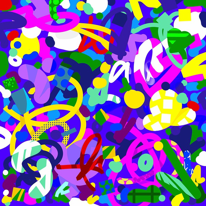 Graffiti Experimental graphic pattern for key visuals designed by Andrei Robu www.robu.co