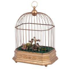 Vintage musical birdcage
