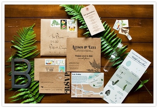 Real Wedding: Alyson + Levi « 100 Layer Cake #design #graphic #branding #typography