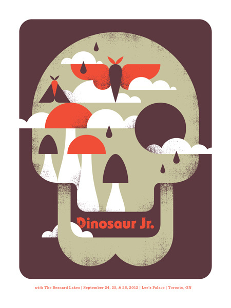 Dinosaur Jr. / The Besnard Lakes - Doublenaut #gig #poster