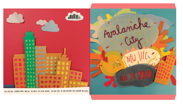 Avalanche City Album cover on Behance #crafts #design #graphic #cubillo #handmade #for #music #paper