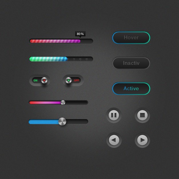 Free ui elements Free Psd. See more inspiration related to Elements, Ui and Vertical on Freepik.
