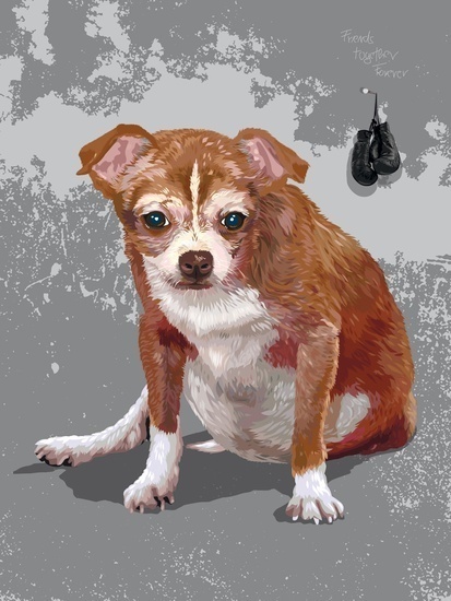 Loki #fellerer #together #illustration #forever #marge #pet #friends #dog