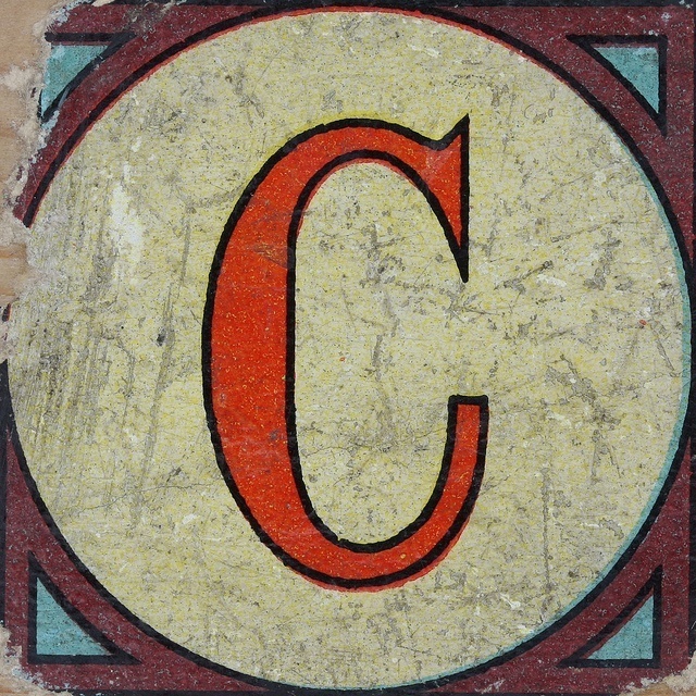 letter C #font #letter #c #typography
