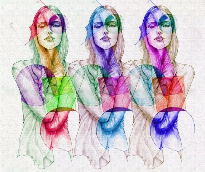 Experimental Ballpoint Pen Art by Ler Huang - JOQUZ #colors #ballpoint #drawing