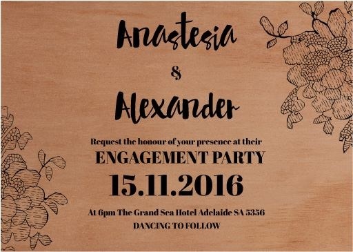 Flowers In The Wood - Engagement Invitations #paperlust #engagement #engagementinvitation #invitation #engagementcards #engagementinspirati