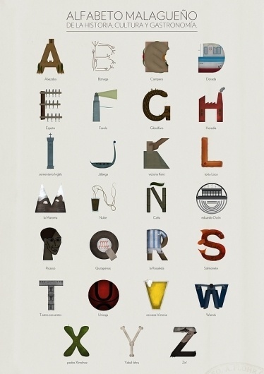Alfabeto malagueño © on the Behance Network #typography