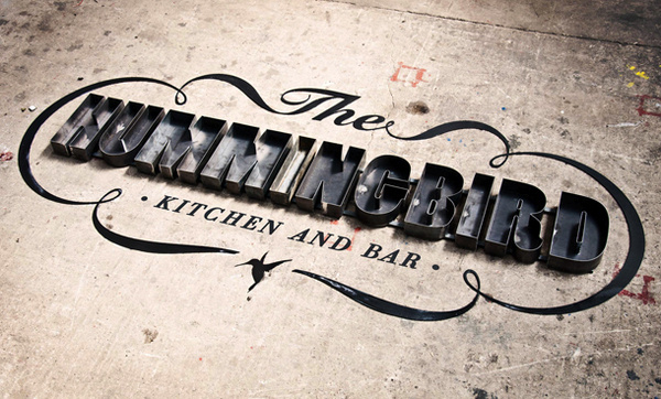 The Hummingbird Kitchen #logo #letter #boxed