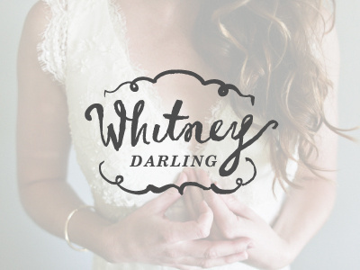 Whitney_darling_1 #wedding #bridal #drawn #identity #logo #hand #typography