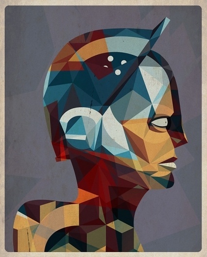 Polygons on Illustration Served #facets #illustration #geometry