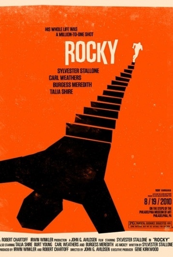 Olly Moss's posters list #rocky #illustration #poster #film #olly #moss