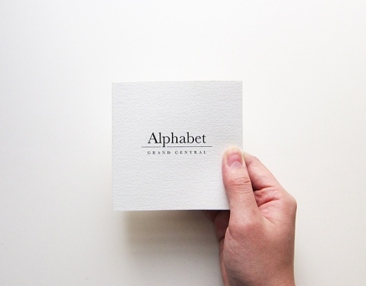 Alphabet–Grand Central on Typography Served #typography