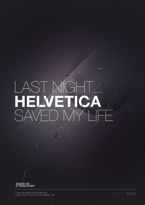 kentson:Poster (Helvetica): ViaÂ smooth #design #graphic #poster #typography