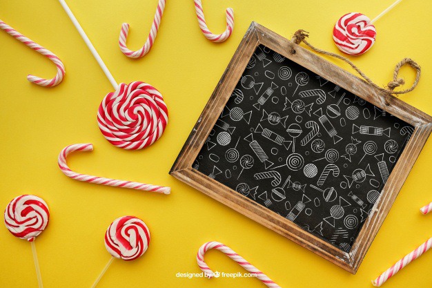 Birthday concept with slate on yellow background Free Psd. See more inspiration related to Background, Mockup, Birthday, Happy birthday, Party, Anniversary, Celebration, Happy, Candy, Yellow, Chalkboard, Mock up, Decoration, Decorative, Celebrate, Birthday party, Candy cane, Sweets, Festive, Up, Lollipop, Birth, Happy anniversary, Concept, Slate, Cane, Annual, Composition and Mock on Freepik.