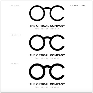 Branding & logotype for The Optical Company. Optical brand. Logotype. #branding #logotype #optical #design guidelines #logo #design