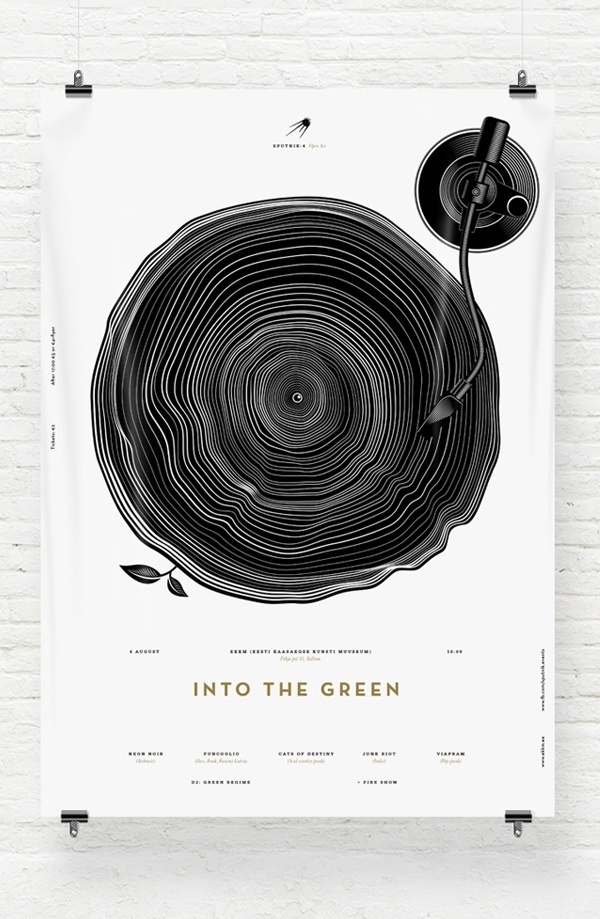 Into The Green by Anton Burmistrov #design #graphic #poster #typography