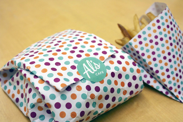 Al's Cafe on Behance #dots #system #color