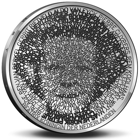 Dutch-Architecture-5-Euro-Coin-Design-.jpg 470×470 pixels #coin #illustration #dutch #typography