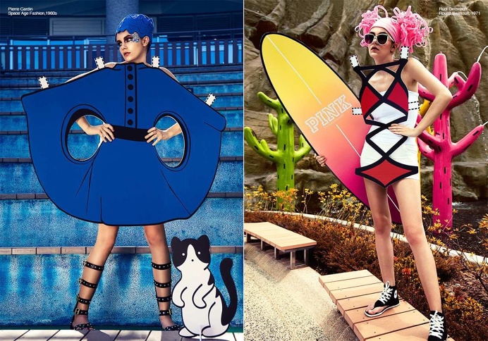 Ajax Lee Recreates Iconic Fashion Photographs With a Paper Props
