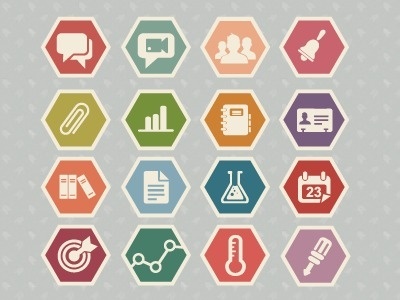 FFFFOUND! | Dribbble - Education icon set by Meghan Robichaud #logo #robichaud