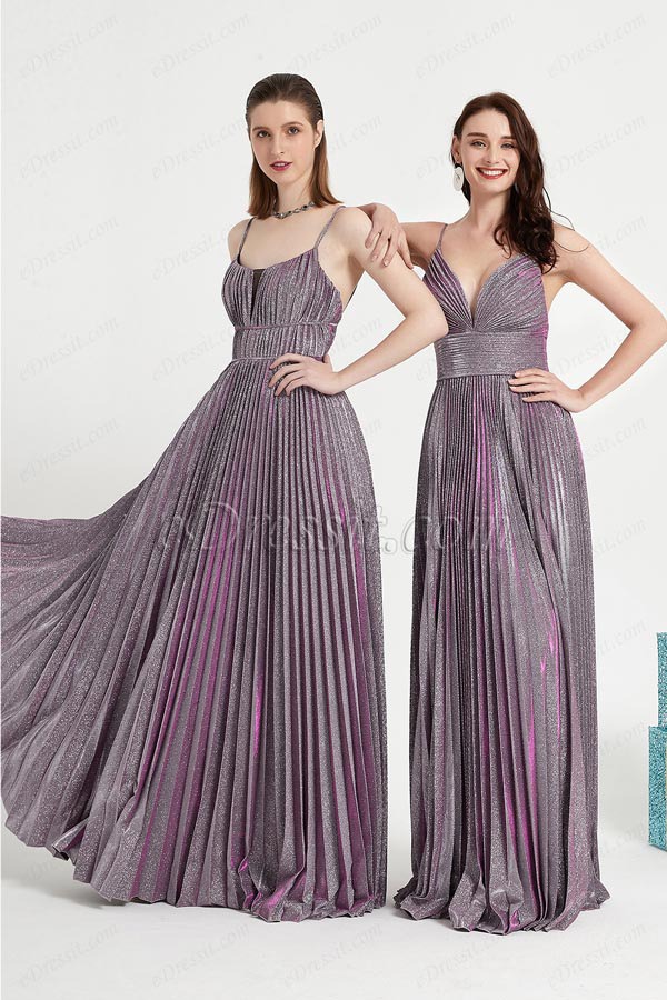 eDressit Purple Spaghetti Sparkle Elegant Party Prom Dress (00202806)
