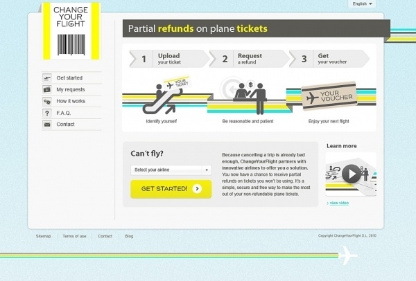 Change Your Flight | Picmedia #icon #yellow #web