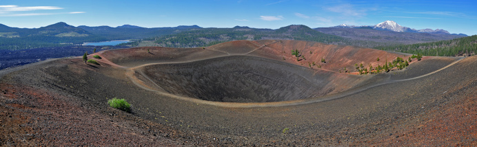 Cinder Cone Crater Panorama