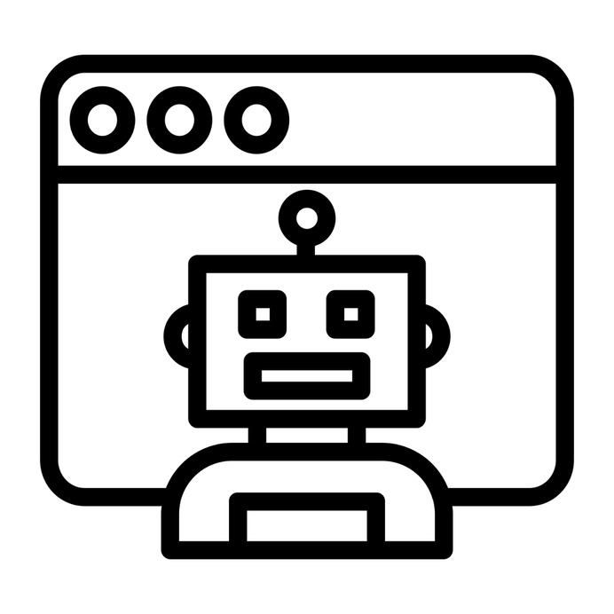 See more icon inspiration related to bot, robot, ui, seo and web, artificial intelligence, electronics, browser, user, interface and web on Flaticon.