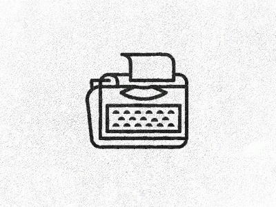 Dribbble - Typewriter GIF by David Sizemore #icon #symbol #gif