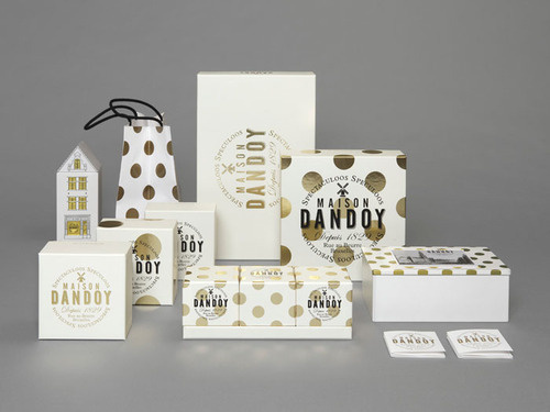 (via MaisonÂ Dandoy The Dieline ) #dots #polka