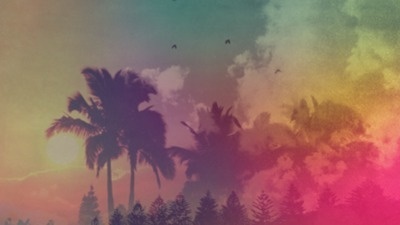 dreaming of revelry #palm #summer #gradient #colour #trees