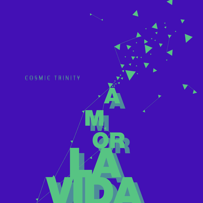 #design #typography #experiment #blue #green #graphic #cosmic