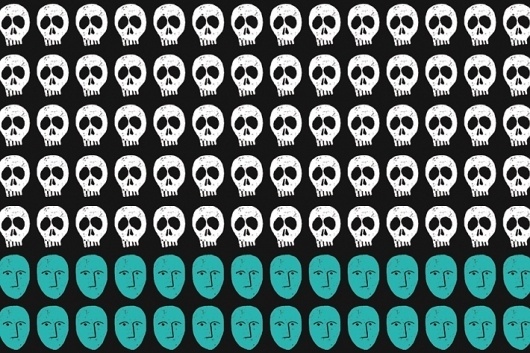 The Living & The Dead #infographics #illustration #minimilist