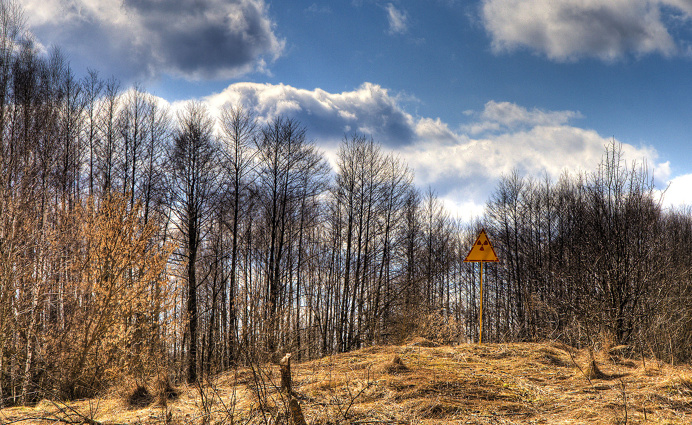 Radioactive Sign in #Chernobyl